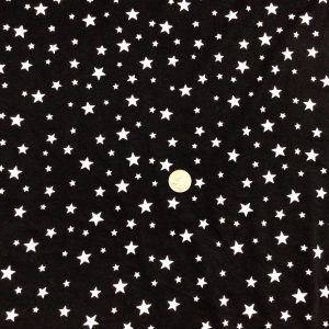 White Stars on Black Modal