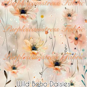 Wild Boho Daisies - Fabric