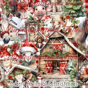 Barn Animal Christmas - Fabric