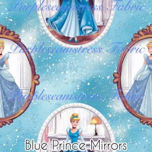 Blue Princess Mirrors - Fabric