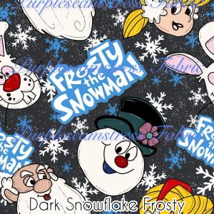 Dark Snowflake Frosty - Fabric