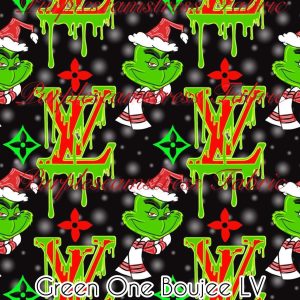 Green One Boujee LV - Fabric
