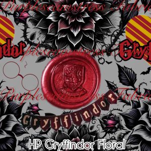 HP Gryffindor Floral - Fabric