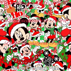 Ho Ho Christmas Mice - Fabric