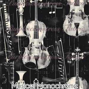Musical Monochrome - Fabric