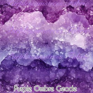 Purple Ombre Geode - Fabric