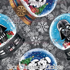 Star Christmas Globes - Fabric