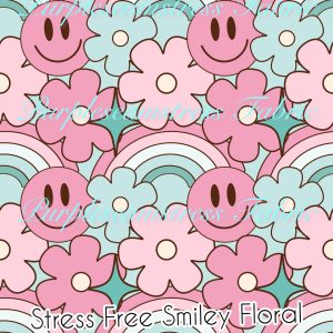 Stress Free Smiley Floral - Fabric