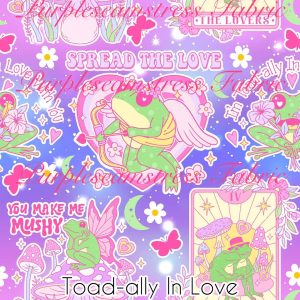 Toad-ally In Love - Fabric