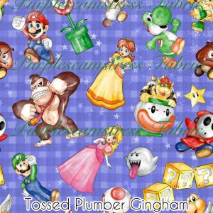 Tossed Plumber Gingham - Fabric