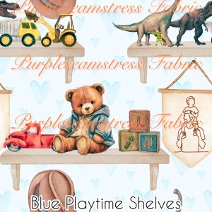 Blue Playtime Shelves - Fabric