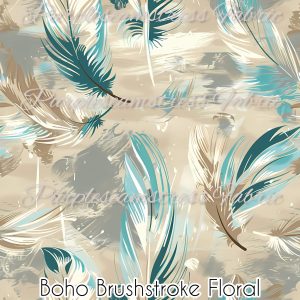 Boho Brushstroke Floral - Fabric