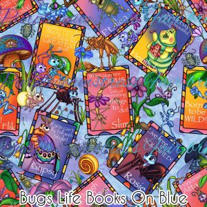 Bugs Life Books on Blue