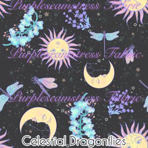 Celestial Dragonflies - Fabric