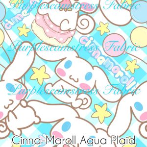 Cinna-maroll Aqua Plaid