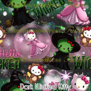 Dark Wicked Kitty - Fabric