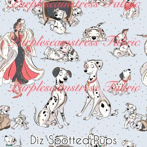 Diz Spotted Pups - Fabric
