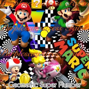 Geometric Super Plumber - Fabric