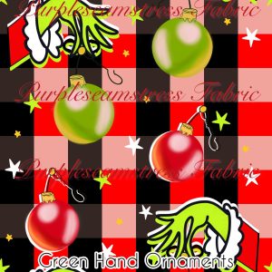Green Hand Ornaments