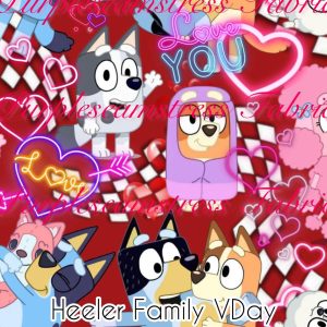 Heeler Family Vday - Fabric