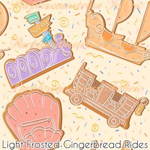 Light Frosted Gingerbread Rides