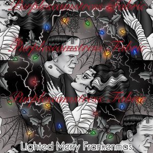 Lighted Merry Frankenmas - Fabric