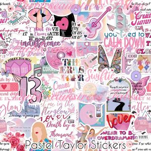 Pastel Taylor Stickers - Fabric