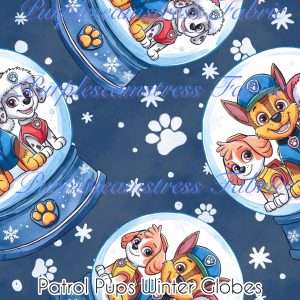 Patrol Pups Winter Globes - Fabric