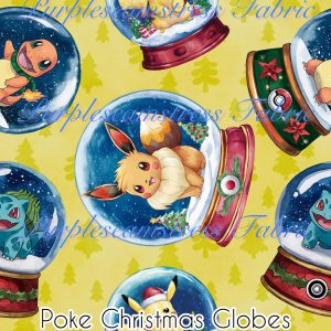 Poke Christmas Globes - Fabric
