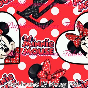 Red Boujee LV Mousy Dots