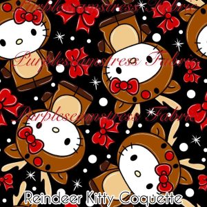 Reindeer Kitty Coquette - Fabric