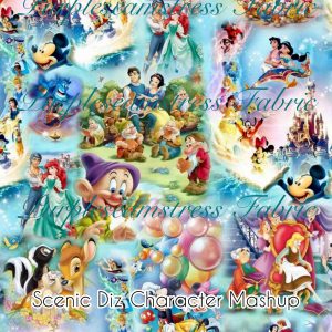 Scenic Diz Character Mashup - Fabric