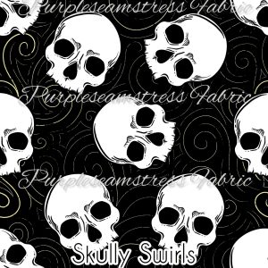 Skully Swirls - Fabric