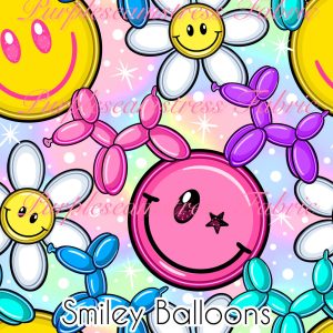Smiley Balloons - Fabric