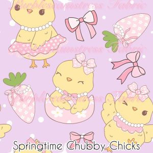 Springtime Chubby Chicks - Fabric