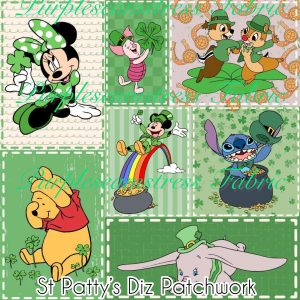 St Patty's Diz Patchwork - Fabric