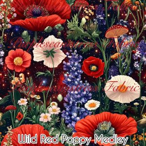 Wild Preppy Poppy Medley - Fabric