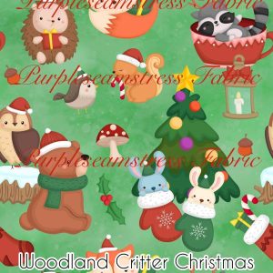 Woodland Critter Christmas - Fabric