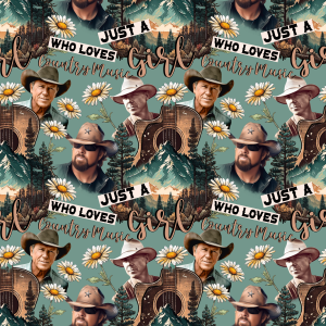 A Girls Love For Country Music - Fabric