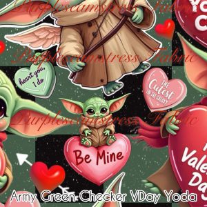 Army Green Checker Vday