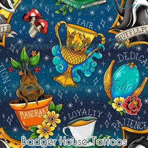 Badger House Tattoos - Fabric