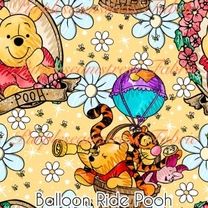Balloon Ride Pooh - Fabric