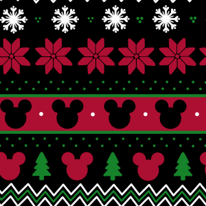 Black Mouse Fair Isle - Fabric