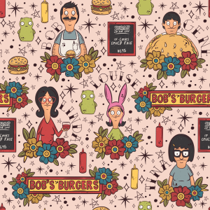 B's Burger Tattoos - Fabric