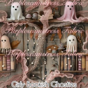 Girly Bookish Ghosties - Fabric