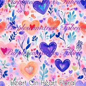 Heart on Heart Floral - Fabric