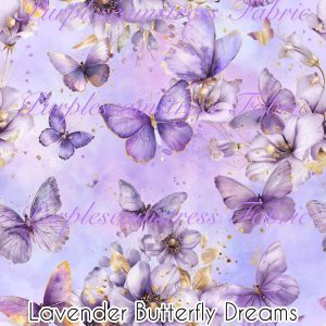 Lavender Butterfly Dreams - Fabric