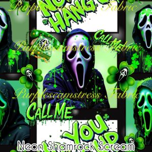 Neon Shamrock Scream - Fabric