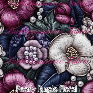 Pearly Purple Floral - Fabric