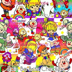 Rain Bo Brite Checkers - Fabric